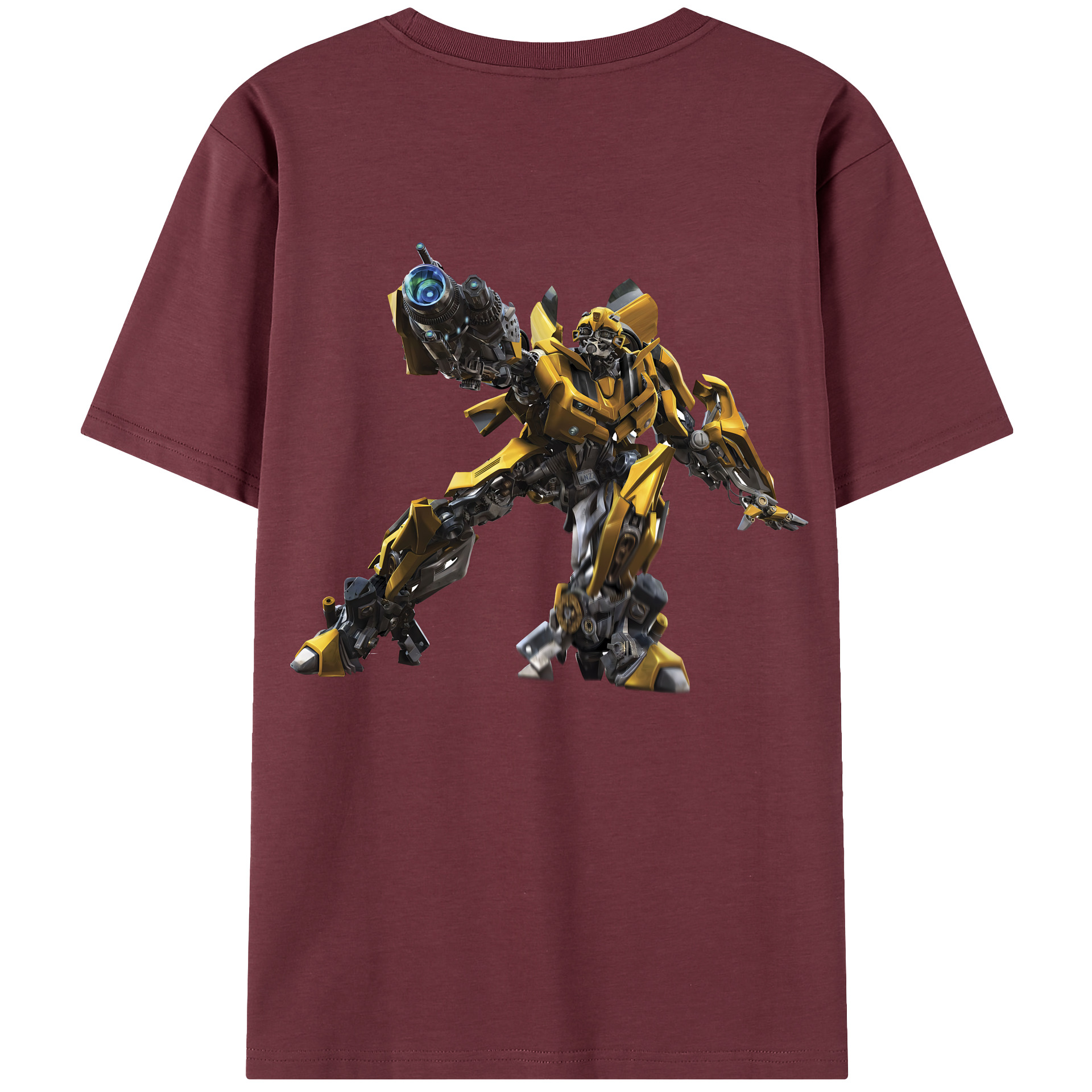 （画像用） Transformers トランスフォーマー 綿100％半袖Tシャツ（背面プリント）